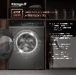 Стиральная машина Weissgauff WM 58411 Direct Drive Inverter Premium Steam Grey серая, загрузка фронтальная 11кг, 1400 об/мин., класс: A+++, вид 18