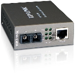 Медиаконвертер TP-Link SMB MC100CM 10/100Mbps RJ45 to 100Mbps multi-mode SC fiber Converter, Full-duplex,up to 2Km, switching power adapter, chassis mountable, вид 2