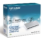 Коммутатор TP-Link SOHO TL-SF1008D Коммутатор 8-port 10/100M mini Desktop Switch, 8 10/100M RJ45 ports, Plastic case