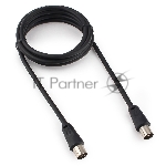 Кабель телевизионный Cablexpert Coaxial M/F, 1.8м