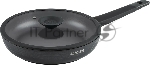 Сковорода Rondell Kontur RDA-1487 круглая 26 см, покрытие: Xylan Plus ручка несъемная (с крышкой) графитовый