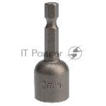 Ключ-насадка Kranz 13х48 мм, 1/4" магнитная (упак. 20 шт.)