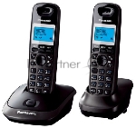 Телефон беспроводной (DECT) Panasonic KX-TG2512RU2 {Доп трубка в комплекте, АОН, Caller ID, спикерфон, полифония}