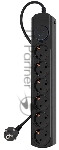Сетевой фильтр Ippon BK-6-EU-3-10-B 3 м, 6 розеток, черный, коробка