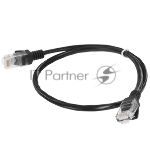 Патч-корд CCA light UTP Гарнизон PC-UTP-5e-0.5-BK cat.5e, 0.5м, литой, многожильный черный