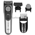 Триммер Braun BT9520 серебристый (насадок в компл:4шт)