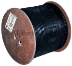 Кабель TWT коаксиальный RG11U 75 Ом, CCS, оплетка AL 96x0.16мм, PE, внешний, черный, 305 м