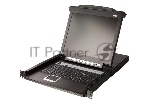 Портовый переключатель 16 с KVM консолью ATEN 16-Port PS/2-USB VGA Single Rail 17.3" 1920 x 1080 @ 60 Hz LCD KVM Switch