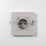 Рамка на 1 пост WERKEL Split (дымчатый/белый, soft-touch) W0013067