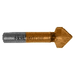 Зенковка конусная под М10, HSS, по металлу, цилиндрический хвостовик Denzel