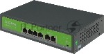 Коммутатор Digma DSP204F-2F-T80, 6×100 Мбит/с, неуправляемый