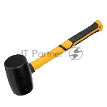 Киянка резиновая, 450 г, черная, фибергласовая  рукоятка c TPR покрытием  Denzel