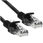 Патч-корд CCA light UTP Гарнизон PC-UTP-5e-1-BK cat.5e, 1м, литой, многожильный черный