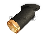 Светильник Ambrella Light XM6323204 SBK/PYG черный песок/золото желтое полированное MR16 GU5.3 (A2242, C6323, N6134)