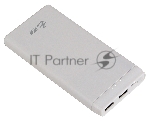 Портативный аккумулятор Cactus CS-PBFSMT-10000 10000mAh 2.1A 2xUSB белый