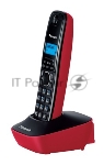 Телефон беспроводной (DECT) Panasonic KX-TG1611RUR (красный) {АОН, Caller ID,12 мелодий звонка,подсветка дисплея,поиск трубки}