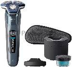 Бритва роторная Philips S7882/55 питан.:элек.сеть/аккум. синий/серебристый