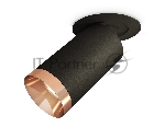 Светильник Ambrella Light XM6323205 SBK/PPG черный песок/золото розовое полированное MR16 GU5.3 (A2242, C6323, N6135)