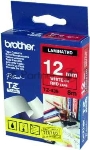 Картридж Brother TZ-E435 12 мм, 8 м, белый шрифт, красный фон, для BROTHER P-Touch