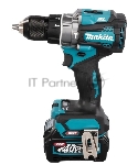 Дрель-шуруповерт Makita HP001GD201, 40 В, 2,5 Ач, 140 Нм, бесщеточный, ударный, вид 2