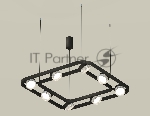 Светильник Ambrella light XB9182200/8 SBK/CL черный песок/прозрачный GX53 (C9182, N8480)