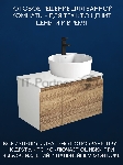Комплект для ванной, 3 предмета (Тумба подвесная Bau Blackwood 80 + Раковина BAU 51х41, с отв. под см-ль, Смеситель Hotel Black, черный)