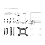Система жидкостного охлаждения Water Cooling System Ocypus Sigma L36 EX WH ARGB (310W, 360mm, LED, White, ARGB/ Fans: 3x120mm, 36dBA, 88CFM, 2400RPM/ Pump height 99mm, 27dBA, 3100RPM, Rad thickness 27mm/ S: 1851, 1700, 1200, 115X, AM5, AM4)