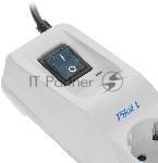 Сетевой фильтр Pilot L (GP) 173 5 м, 6 розеток, белый, коробка