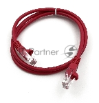 Патч-корд Buro cat.5e 1м красный RJ-45 (м)-RJ-45 (м)