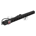 Блок розеток вертикальный ExeGate ServerPro PDU-V120 Al-12S-EU2.5-SW (19", 1U, Алюминий, 12 Schuko, кабель с евровилкой VDE-250V-16A-3*1.5mm2, 2.5 метра, выкл. с подсветкой, черный, RTL)