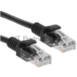 Патч-корд CCA light UTP Гарнизон PC-UTP-5e-3-BK кат.5e, 3м, литой, многожильный черный