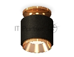 Светильник Ambrella Light XS7511120 SBK/PYG черный песок/золото желтое полированное MR16 GU5.3 (N7929, C7511, N7034)