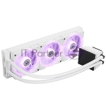 Система жидкостного охлаждения Thermaltake MAGFloe 360 Ultra Snow ARGB Soc-AM5/AM4/1200/1700/1851 белый 4-pin 30.6dB Al+Cu LCD Ret (CL-W433-PL12SW-A), вид 7