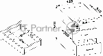 Тумба Сокол КТ-09.1 приставная прикроватная 410x340x540мм (00-00011699) белый, вид 4