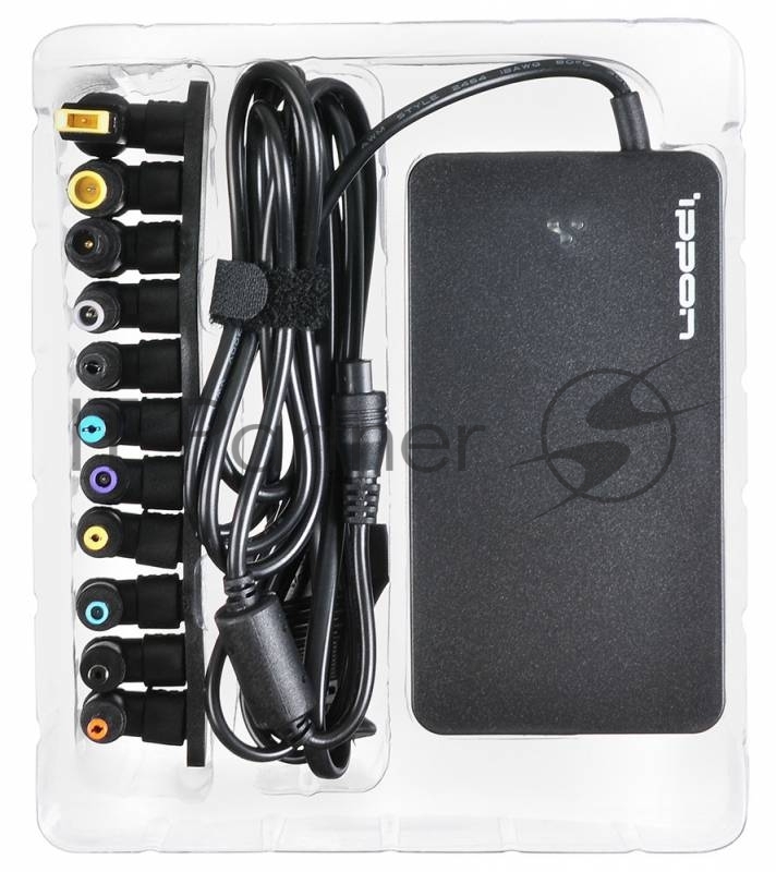 Блок питания Ippon S65U автоматический 65W 15V-19.5V 8-connectors 4.3A 1xUSB 2.1A от бытовой электросети LED индикатор