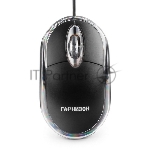 Мышь проводная Гарнизон GM-100 черный, 1000 dpi, USB, кнопки - 3