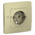 Розетка СП Blanca 16А 250В без шторок с заземл. беж. SchE BLNRS001017