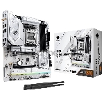 Материнская плата ASRock X870 STEEL LEGEND WIFI, AM5, AMD X870, 4xDDR5, 4xSATA, 3xM.2, 1xPCIe 5.0 x16, 1xPCIe 5.0 x4, 1xHDMI, 1x2.5Gb LAN, Wi-Fi 7, Bluetooth 5.4, 2xUSB-C 40Gbps, 2xUSB-A 10Gbps, 3xUSB-A 5Gbps, 4xUSB-A 2.0, 1xTOSLINK, 2x3.5 мм, 7.1, ATX