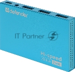 Концентратор USBы Defender Septima Slim, USB 2.0, USB 7 портов, блок питания/USB, вид 9