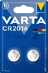 Элемент питания VARTA ELECTRONICS CR 2016 блистер 2	 06016101402, вид 2