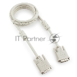Кабель DVI-D single link Gembird/Cablexpert CC-DVI-6C, 19M/19M, 1.8м, серый, экран, феррит.кольца, пакет