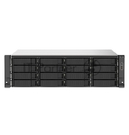 Сетевое хранилище без дисков SMB QNAP TS-1673AU-RP-16G NAS 16 HDD trays, 2x 2.5 GbE, rackmount, 2 PSU. 4-core AMD V1500B 2,2 GHz,RAM 16 Gb (1 x 16 GB) up to 32 Gb (2 x 16 GB). W/o rail kit RAIL-B02