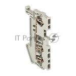 Колодка клеммная JXB-ST-1.5 17.5А 3 вывода пружинная сер. PROxima EKF plc-jxb-st-1.5-3