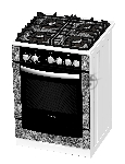 Плита газовая Gefest ПГ 6500-02 0313 черный, конфорок 4 шт, духовка 52 л, 60 см x 85 см x 60 см