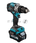 Дрель-шуруповерт Makita HP001GD201, 40 В, 2,5 Ач, 140 Нм, бесщеточный, ударный, вид 4