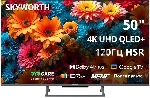 Телевизор Skyworth 50" 50Q67H черный QLED+ UHD 60Hz Smart ТВ Google TV 2GB/16GB