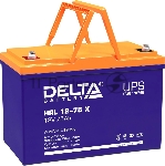 Аккумуляторная батарея Delta HRL 12-75 X напряжение 12В, емкость 75Ач (258х166х215mm)