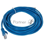 Патч-корд CCA light UTP Гарнизон PC-UTP-5e-5-B cat.5e, 5м, литой, многожильный синий