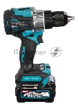 Дрель-шуруповерт Makita HP001GD201, 40 В, 2,5 Ач, 140 Нм, бесщеточный, ударный, вид 5