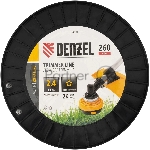 Леска для триммера Denzel двухкомпонентная звезда, 2,4 мм х 260 м, на DIN катушке EXTRA CORD, вид 7